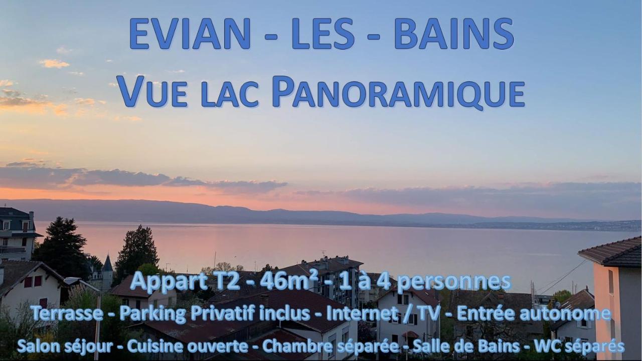 Apartament Vue Lac Panoramique Évian-les-Bains Zewnętrze zdjęcie